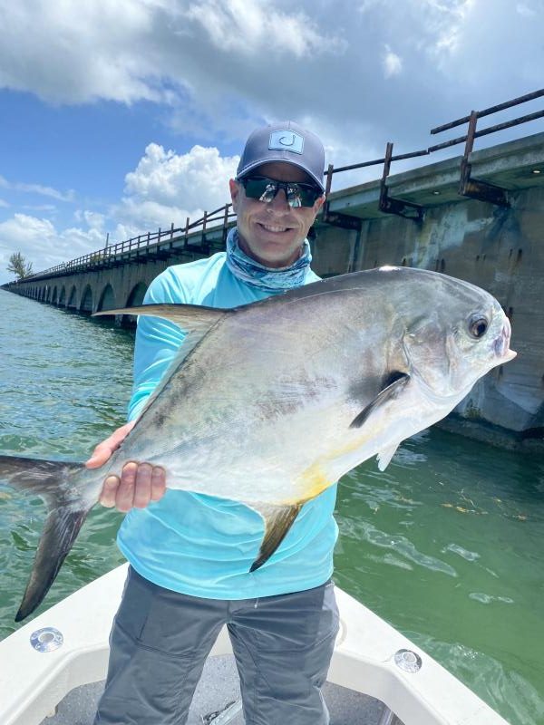 Tarpon fishing on the flats near Marathon