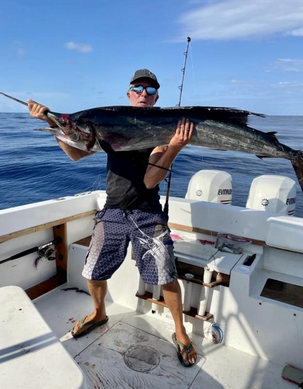 Happy angler with a Tarpon in the Florida Keys